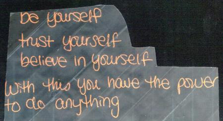 BE YOURSELF